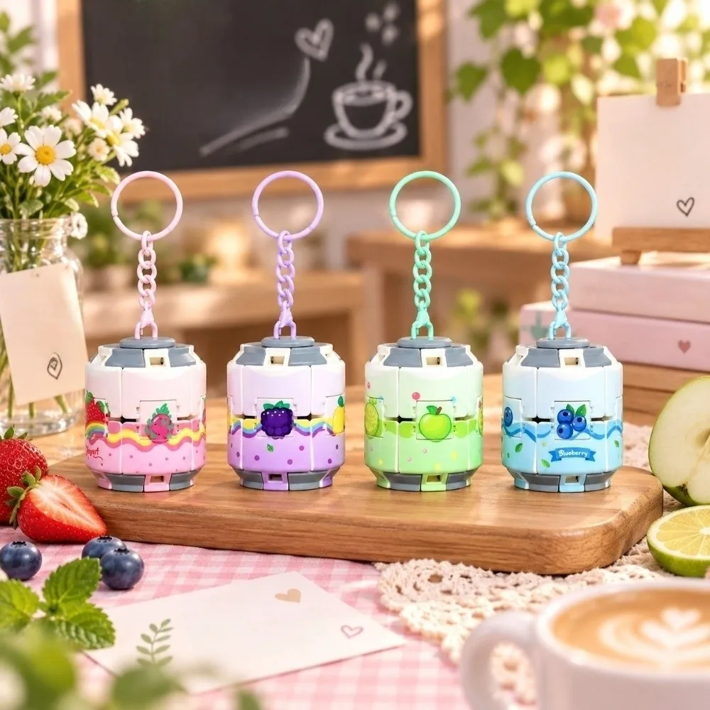 Ornaments Gyroball Soda Can Fidget Fingertip Spinner Bag Charm Spinner Keychain Fruits Theme Funny Press Change Student