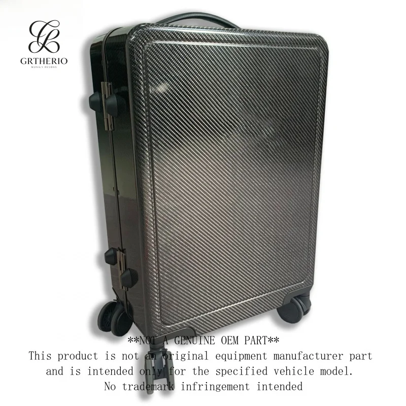 For Lamborghini Style Dry Carbon Fiber Portable Trolley Suitcase Business Travel Durable Anti-collision Password Storage Luggage