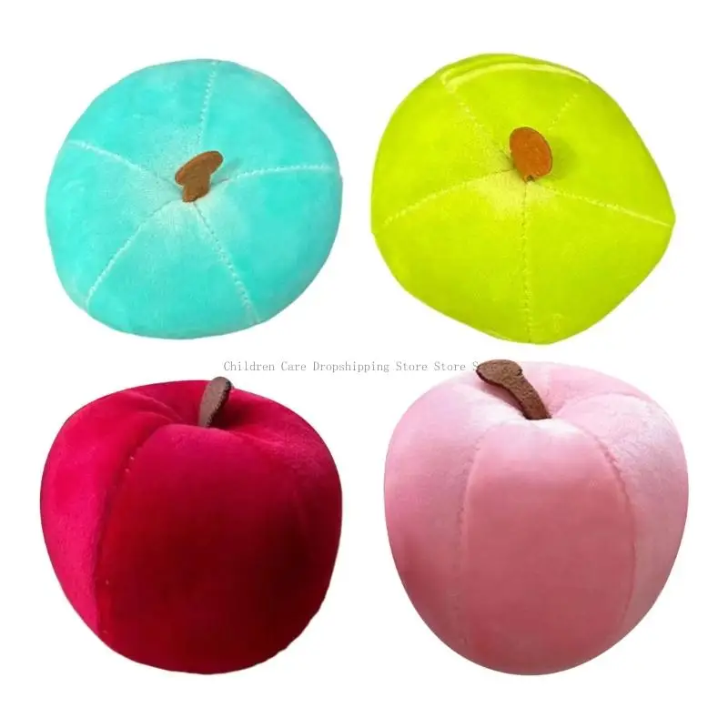 

Machine Washable Plush Apples Decoration Toy for Stress Relief Cushion Cover Living Room Bedroom Use Soft Materials