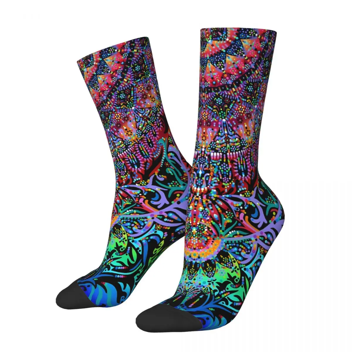 Mandala Energy Socks Male Mens Women Autumn Stockings Printed