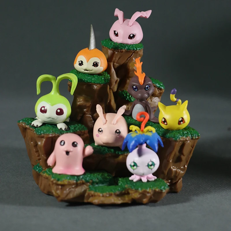 

Периферийные устройства для настольного украшения с героями мультфильмов, шасси и аксессуары, товары 8, сцены в детстве, периферийные статуи аниме ручной работы