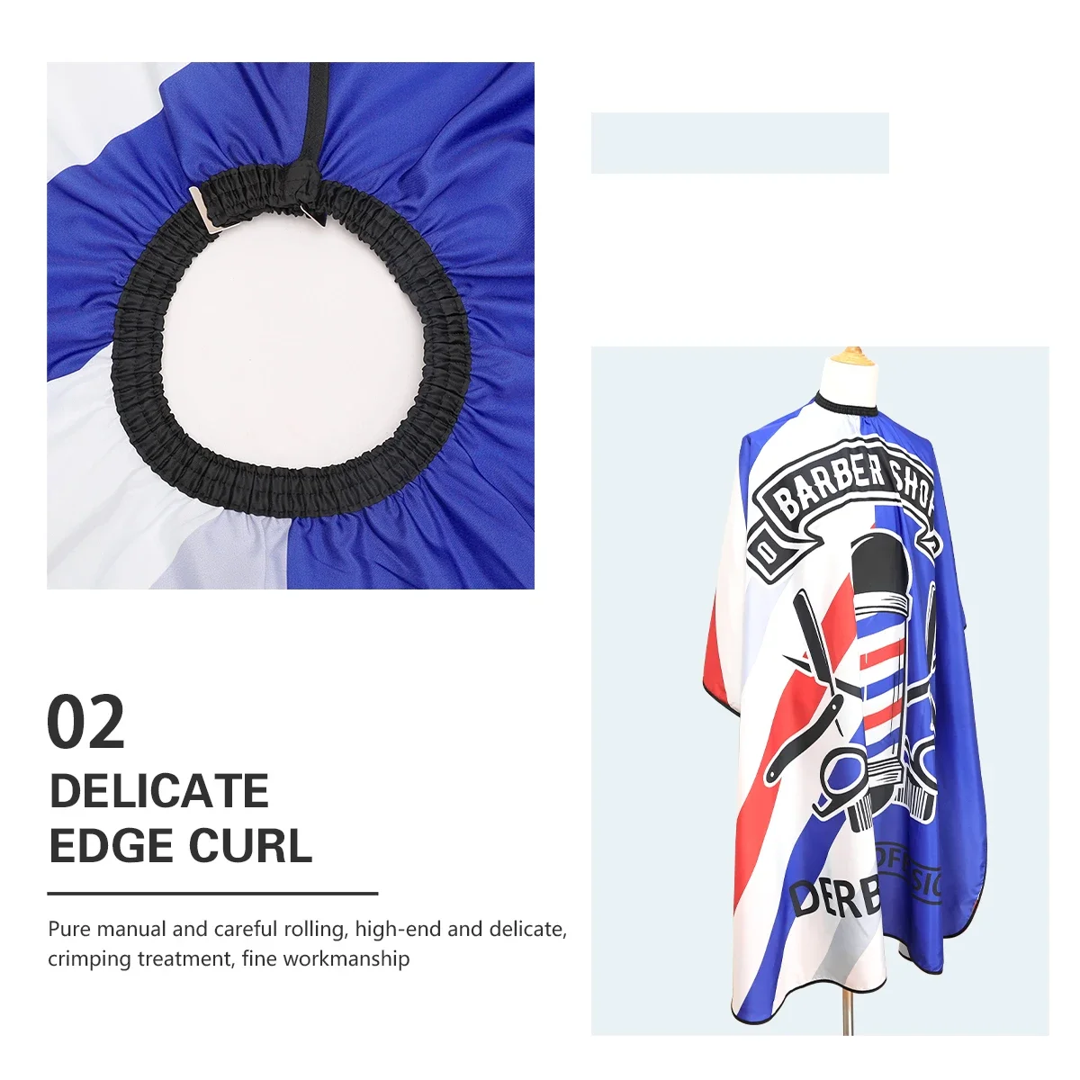 Barber Blue Haircut Cloth Hairdresser Apron Hair Cut Cape Hairdress Gown Hairdressing Coat Barbershop Salon Accessory