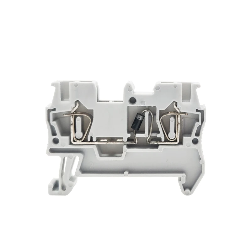 Diode Spring Terminal Block 2.5mm² Wire 10Pcs 1N4007 1A/1200V ST 2.5/STTB 2.5-DT ST2.5-TW/QU-DT DIN Rail Connector