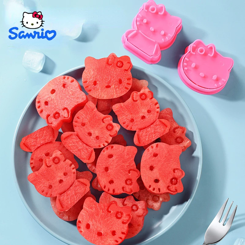 

Hello Kitty 3D Three-dimensional Fruit Mold Anime Sanrio Cookie Food Mold Cute Kitchen Utensils Kawaii Party Birthday Gift