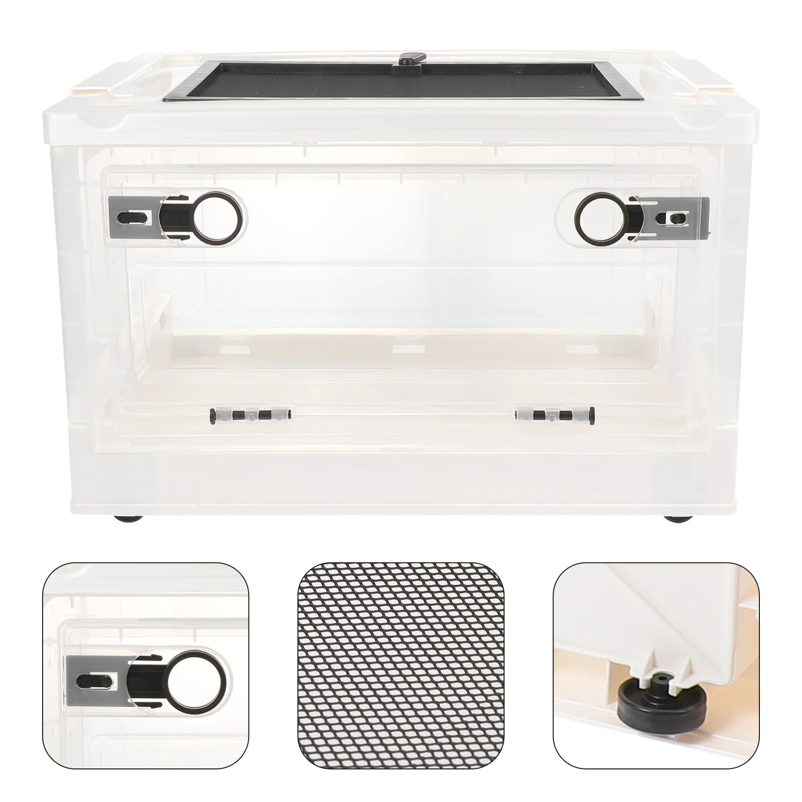 

1 set Pet Cage Small Animal Breeding Box Foldable Hamster House Hedgehog Plastic Cage Breathable Terrarium For Chinchilla Rat