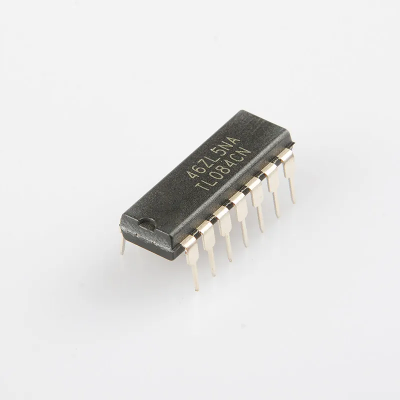 Original TL084CN Quad Operational Amplifier TL084 Chip, In-line, Package DIP14