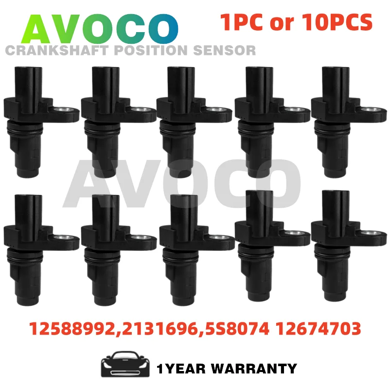 1/10PCS 12588992 Sensor de Posición del Cigüeñal para Pontiac Solstice Chevrolet Captiva HHR Saab 9-3 9-5 Opel Antra Insignia 12674703