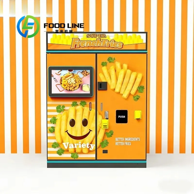 Automatic French Fries Making Vending Machine, Food‑Grade Inner Cooking Chamber Hygienic Production Unattended French Fries