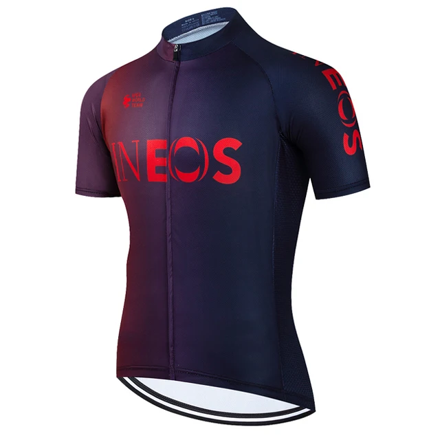 New 2025 INEOS Men Summer Short Sleeve Cycling Jersey Outdoor Breathable Cycling Clothing Quick Dry MTB Bicycle Road Shirt