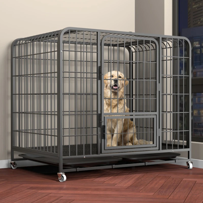 

Dog Crate Large Dog Medium-Sized Dog Dog Cage with Toilet Separation Household Indoor and Outdoor Golden Retriever Labrador Cage