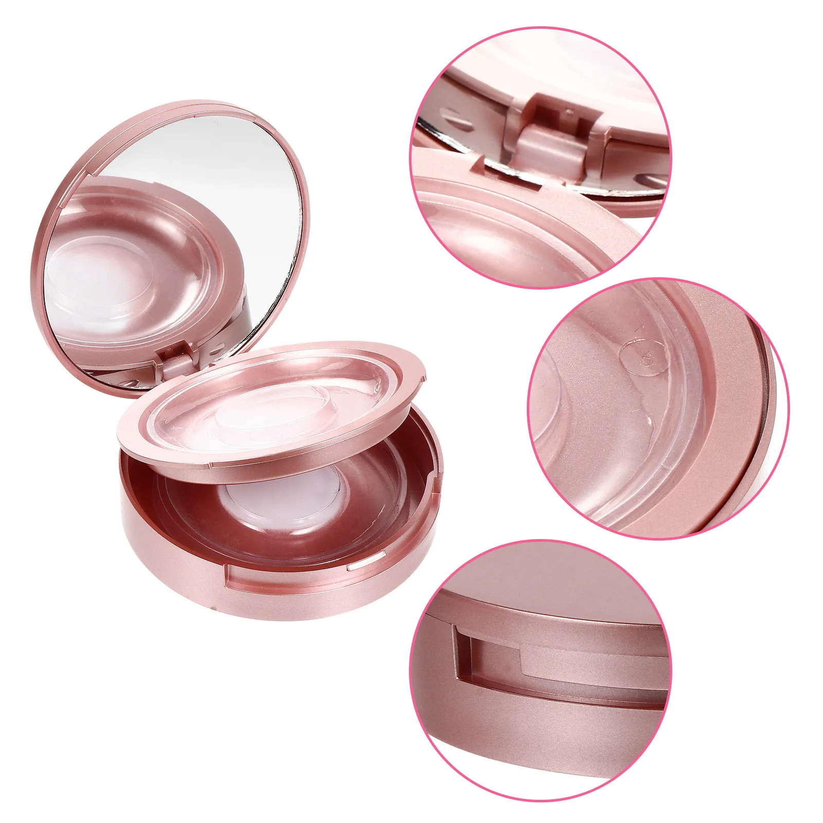5Pcs Double Layer Eyelash Case Box with Lash Holder Plastic Eyelash Storage Container Travel Organizer Gift for Mom Wife Friend