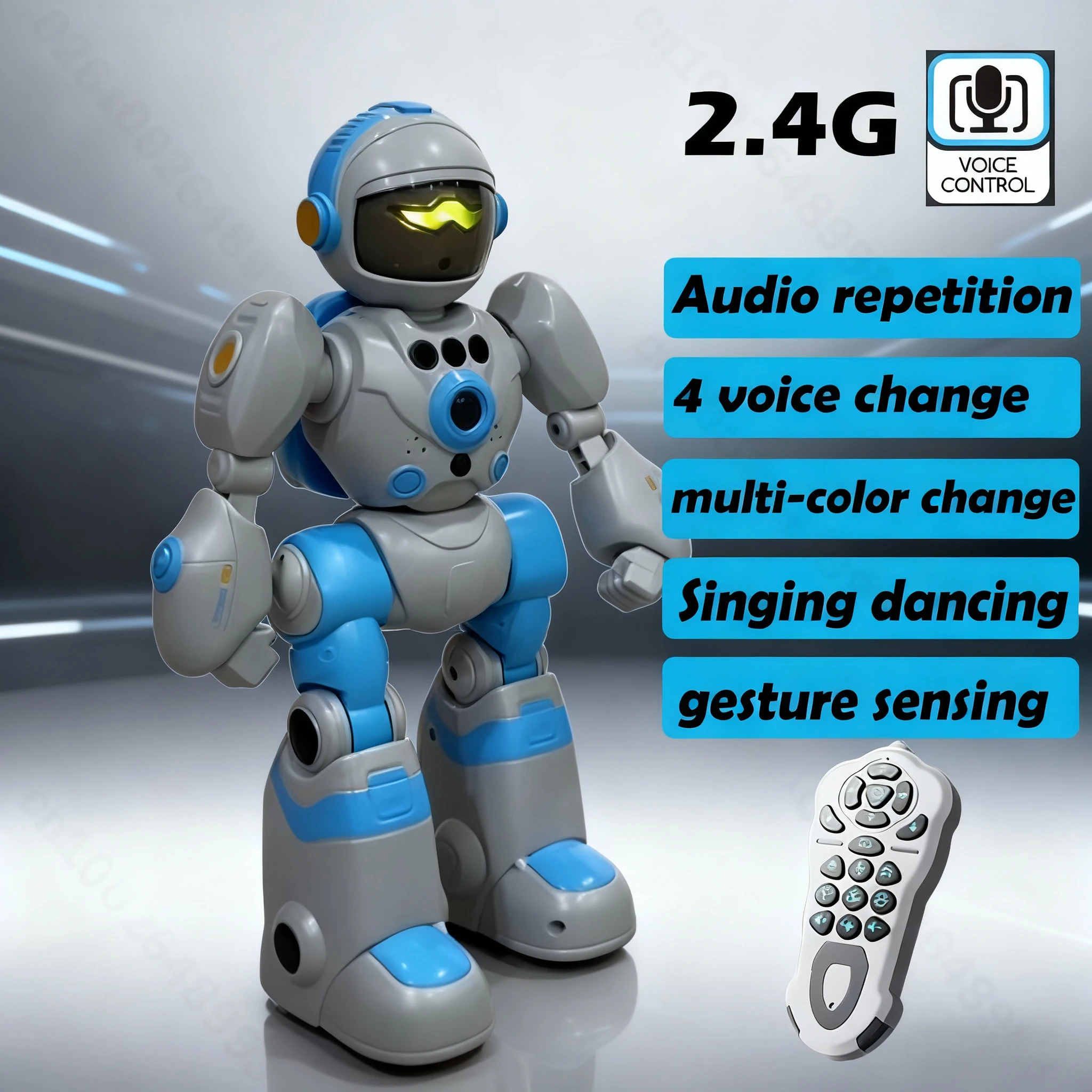 Robô rc inteligente, controle de gesto de voz, máquina de programação, música, dança, gravação, robô elétrico, brinquedo, presente de natal