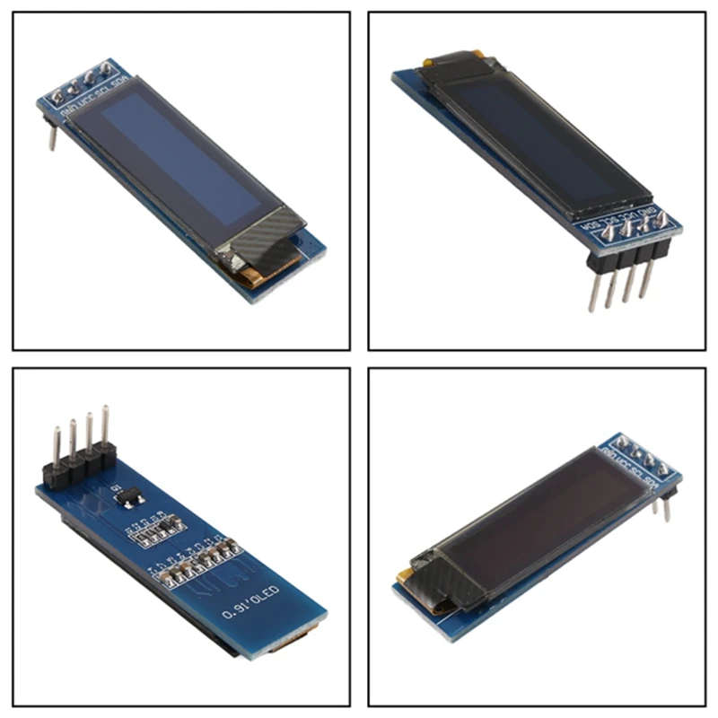 Display Tech Pilote d'écran OLED, 0.91 pouces, SSD1306, DC 3.3V