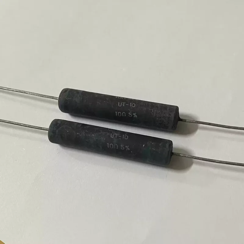 5-30pcs UT-10 10W 10R 5% 10W10RJ axial high-power axial wire winding resistor 9.5x46mm