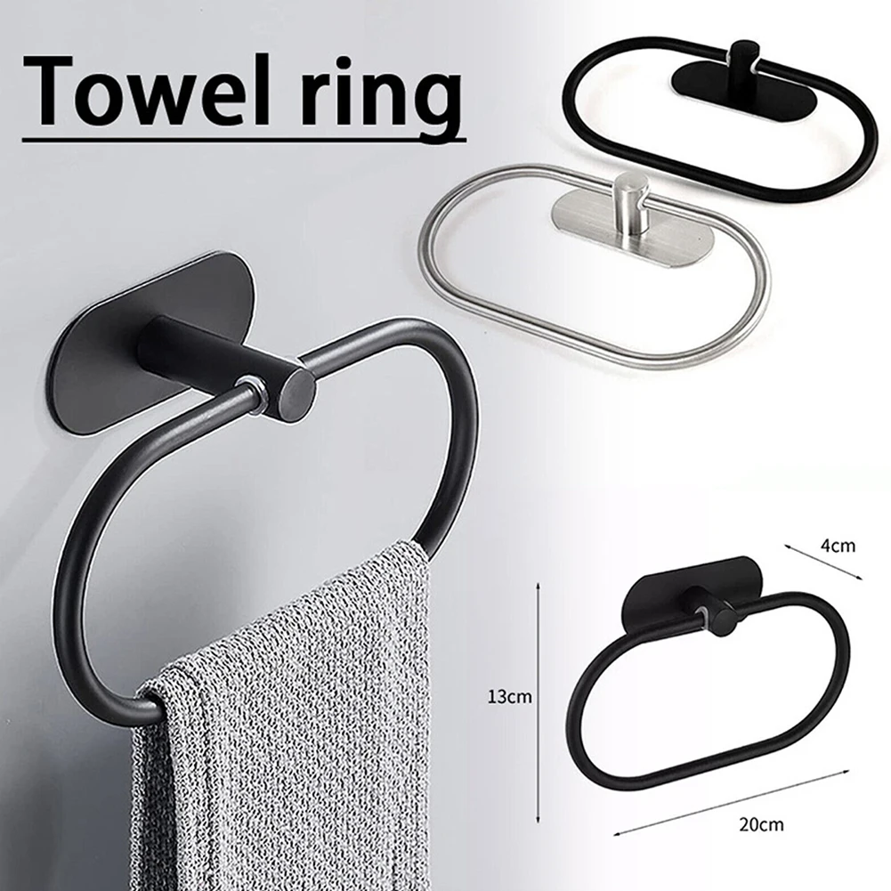 Rail Holder Bathroom Installation Is Simple And Convenient Made Of Practical Tool Silver Or Black Hang The Towel