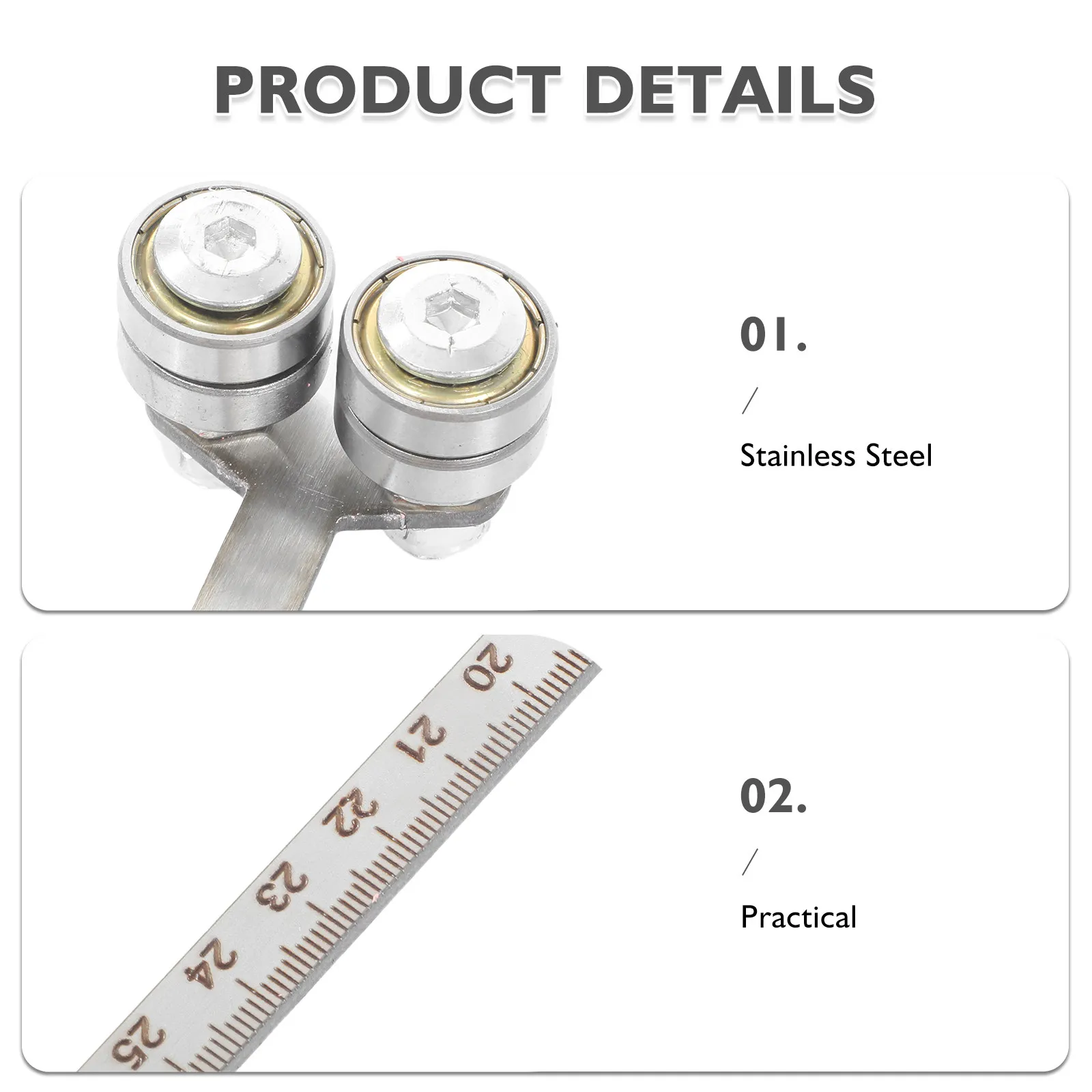 Circular Saw Cutting Guide Stainless .26x1.77x1.57in Ruler Precision Woodworking Rip Guide Track Saw Positioning