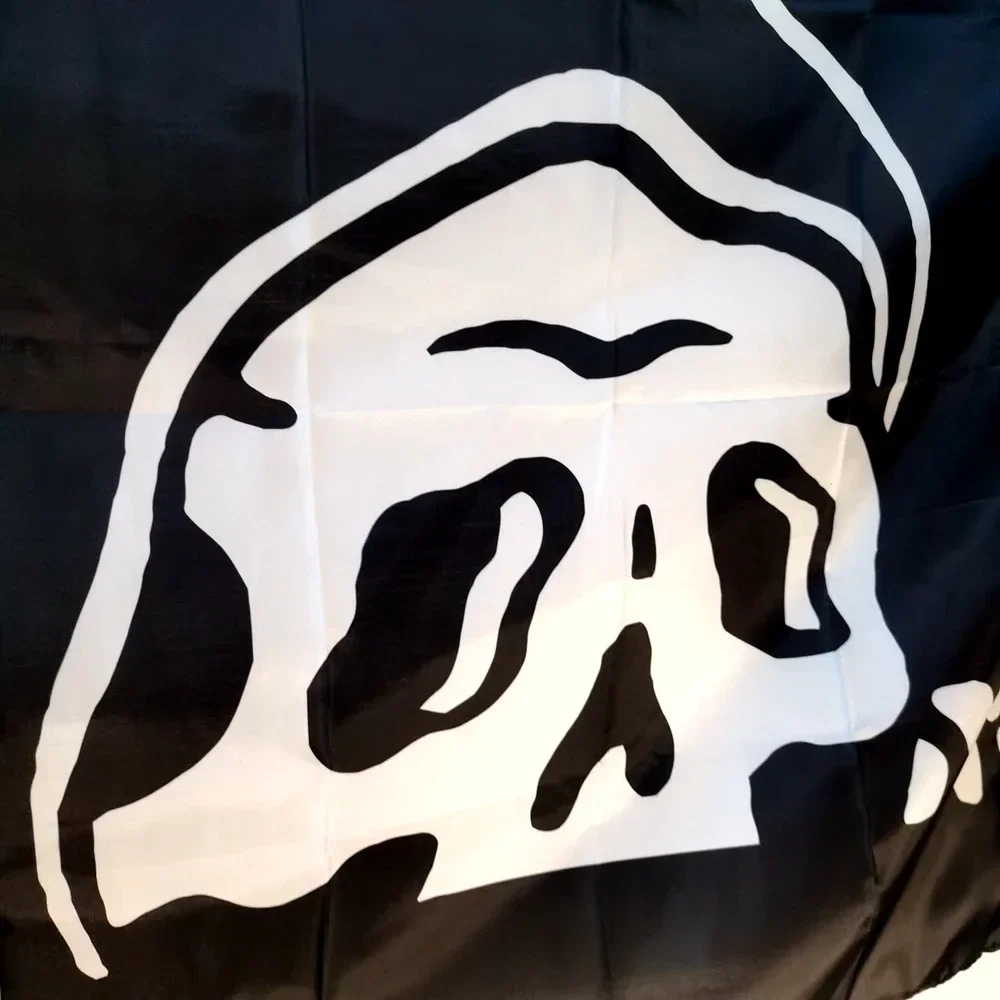 Skull Reaper Flag 90x150cm (3x5FT) -Polyester Banner for Halloween Decor, Horror Party Supplies, Garden & Wall Decoration