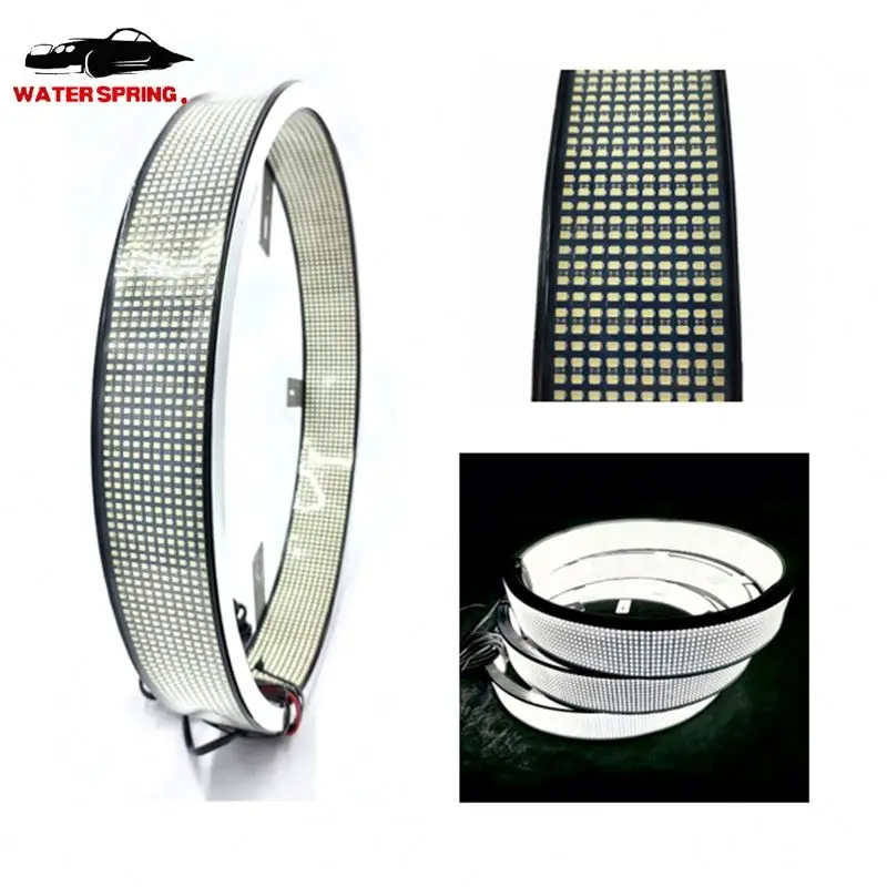 15/17in 20 Row White Wheel Lighting Kit 10 Row LED Ring Light 12V Wheel Lights 20 Rows for Truck Car New Tuning Lightings