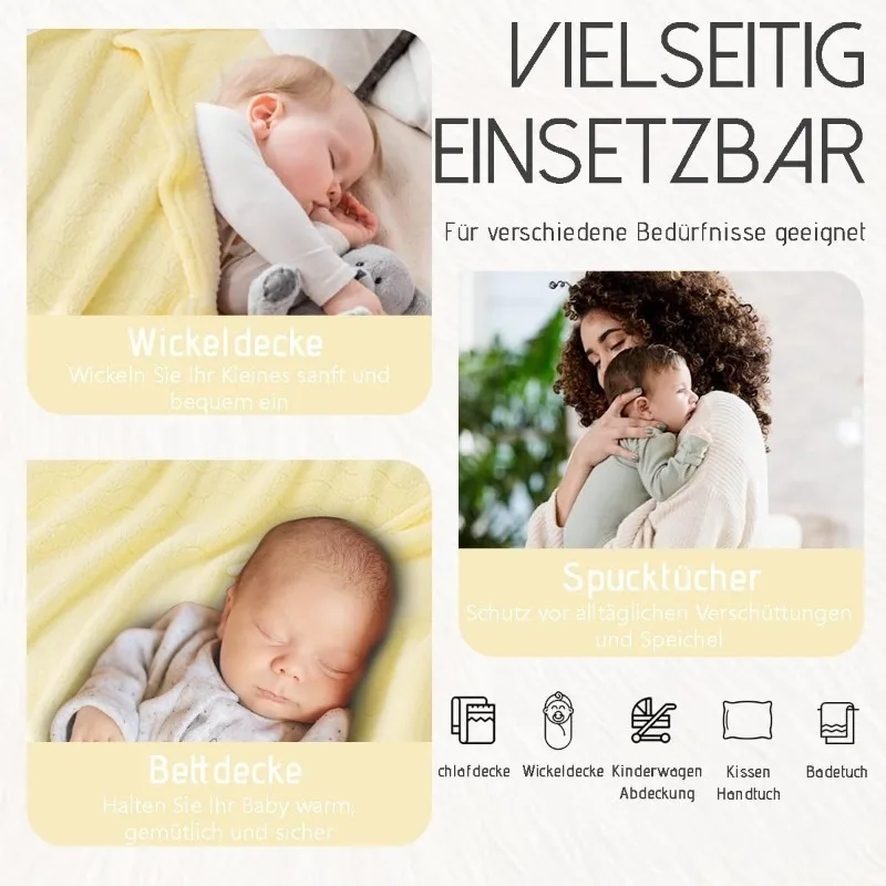 Dierenbabyhanddoek met capuchon 27x55'' - Koraalfleece en ultraabsorberend voor badtijd voor peuters, babyshowercadeau.bebes Bydnjecia