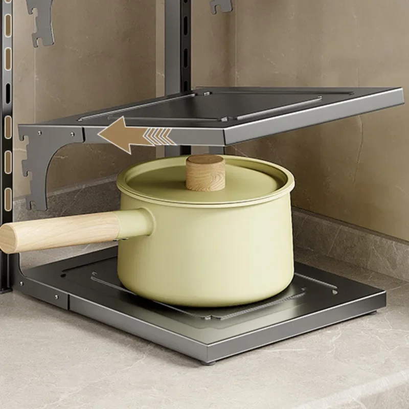 Modern Adjustable Kitchen Table Sink Rack - Multi-Functional Folding Storage Household Organizer for Efficient Space Management