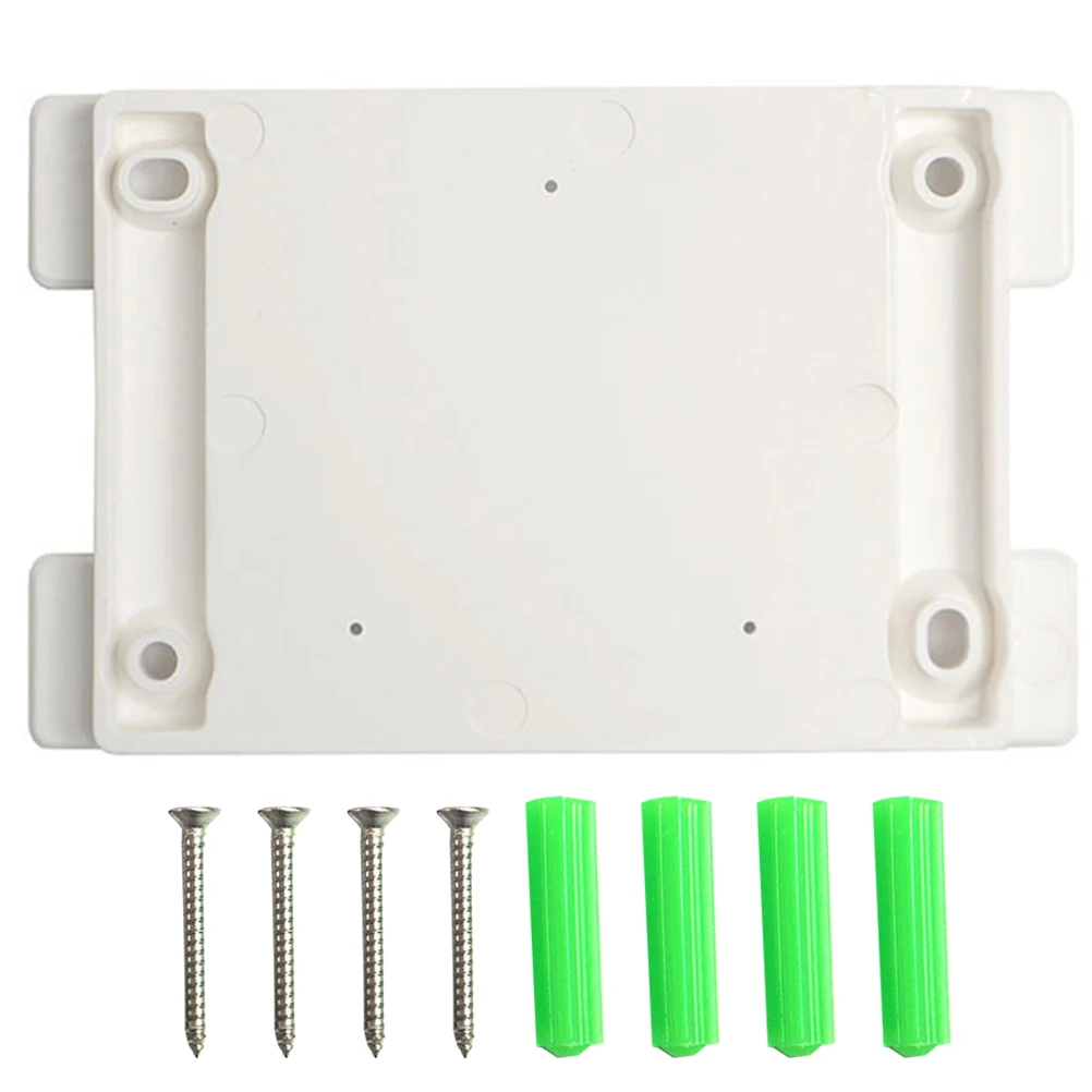 

Wall Hanging Board CD Player Holder White Color Screw Included Lightweight Universal Fixing Bracket Installation Metal Part For