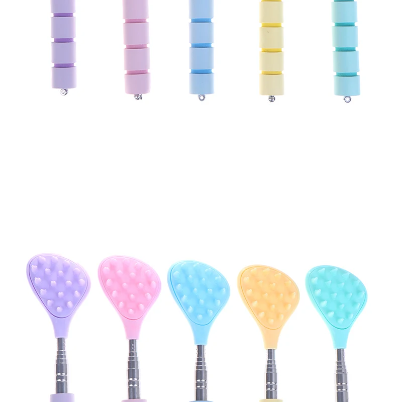 

Выдвижной скребок для спины кактуса с 2-размерными шипами, выдвижная палочка для снятия зуда одной руки для мужчин и женщин, портативная точечная массажная палочка