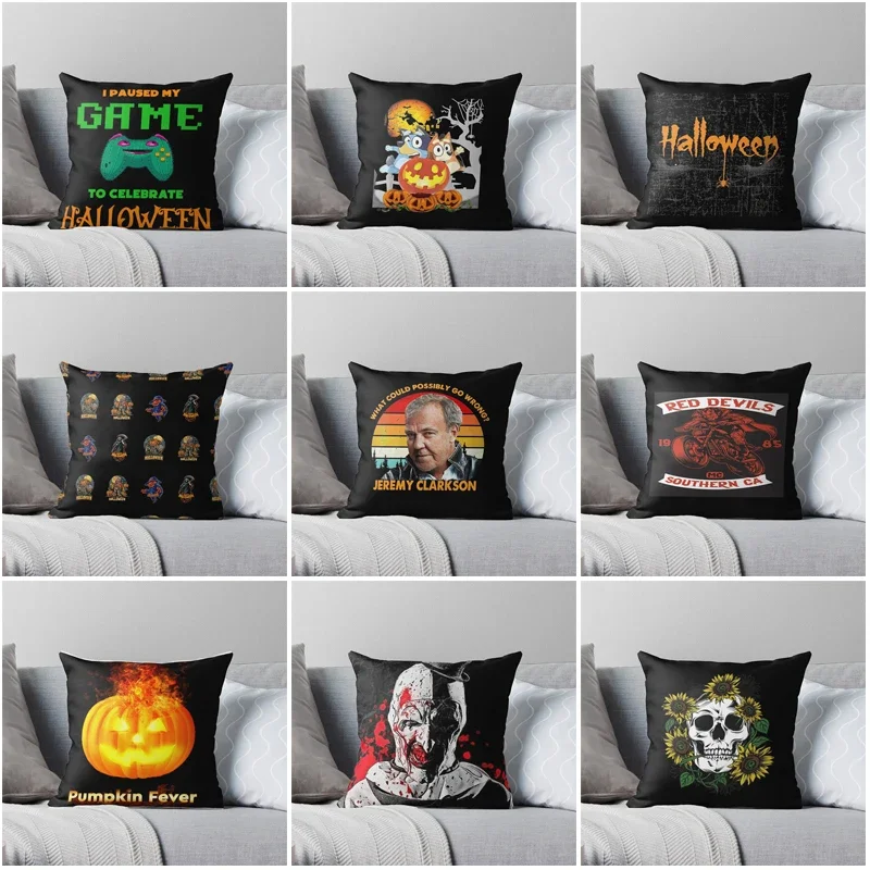 fear Skeleton funny Decorative Home pillow case Cushion covers autumn 45X45cm nordic 50x50 60x60cm Modern Living Room sofa House