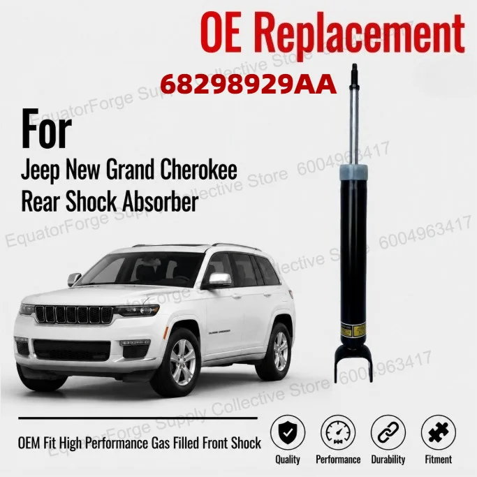 Comfort Ride Direct Fit High Stability Rear Shock Absorber for Jeep New Grand Cherokee Ordinary - Replaces OE 68298929AA