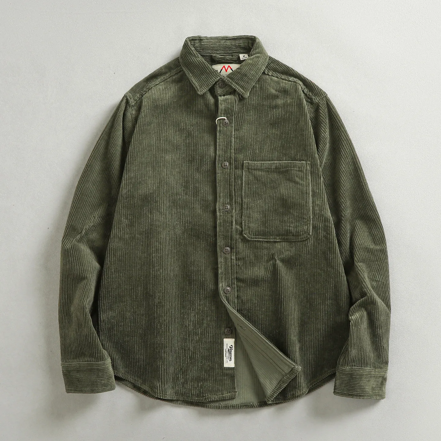 

Heavy vintage washed cotton corduroy long-sleeved shirt men's shirt jacket