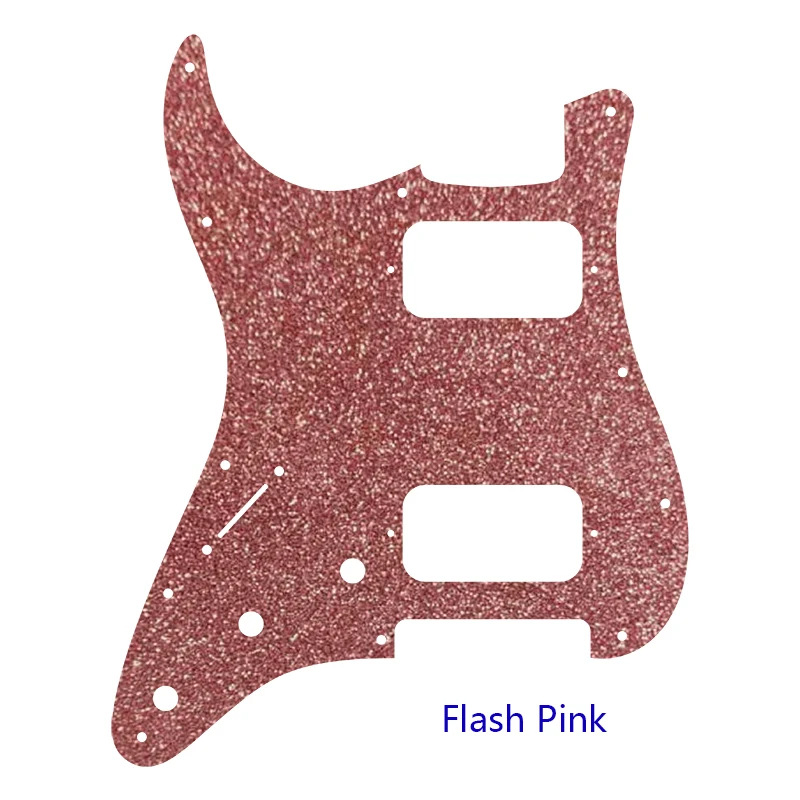 Pleroo Custom Guitar Parts -For Left Handed 72\' 11 Screw Hole Standard St HH Humbuckers Pickups Guitar Pickguard Scratch Plate