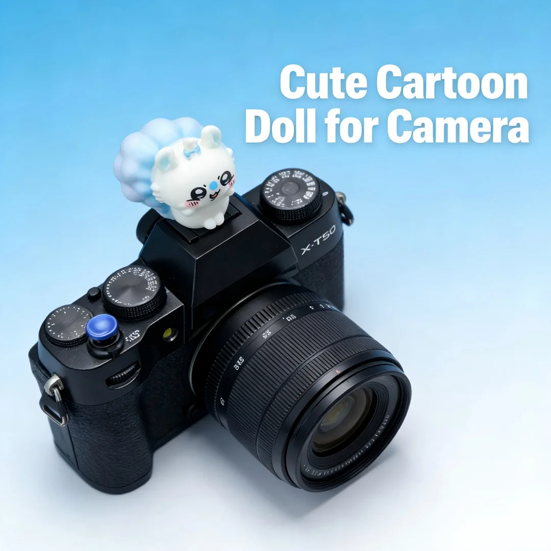 Cute Xiao Ba Series Hot Shoe Cover for Leica Q2 Fuji X100V X-T5 Sony ZV-1 Canon EOS R5 Nikon Z5 Camera Accessories view 3