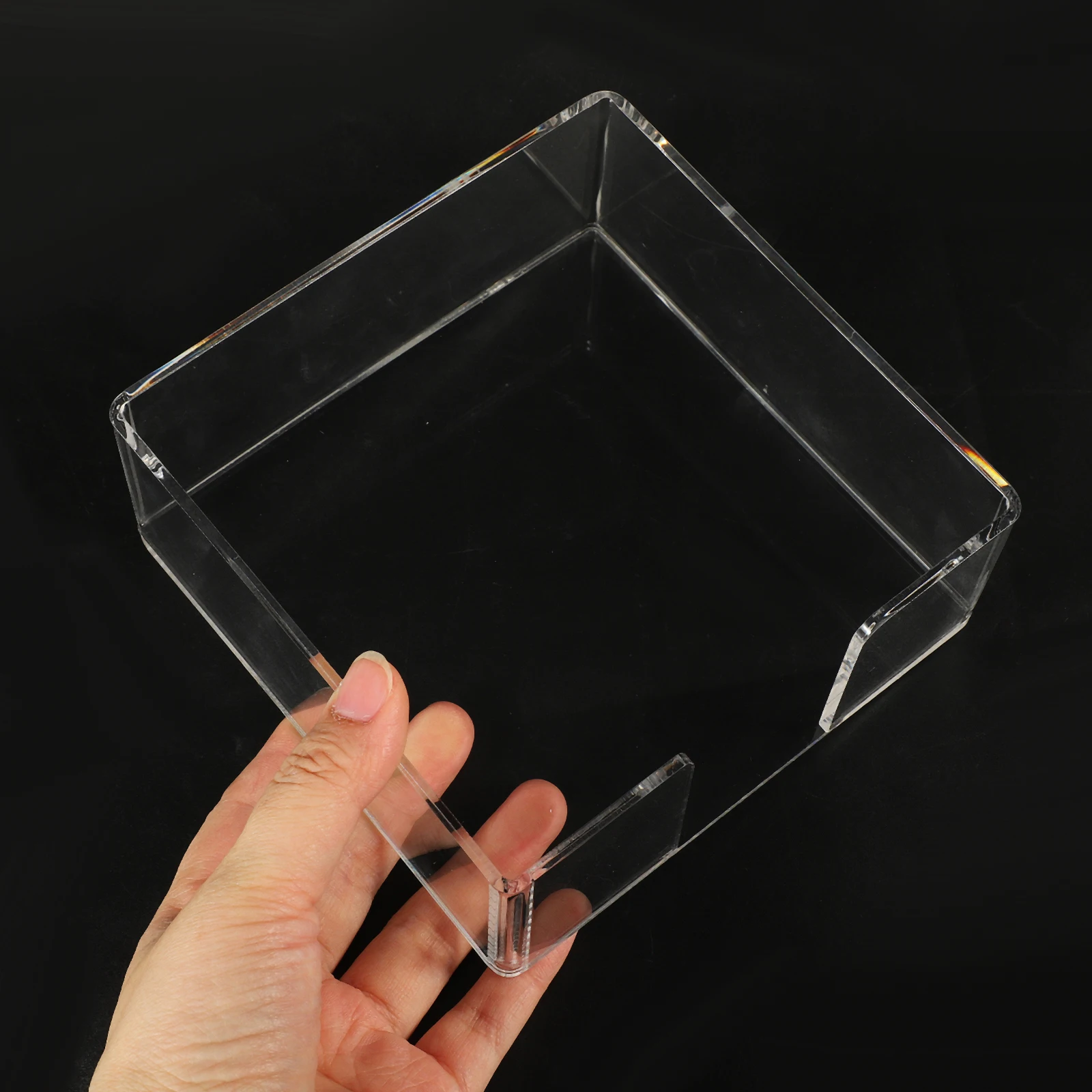 

Container Napkin Storage Box Towel Rail Guest Holder Paper Acrylic Table Tissue Dispenser