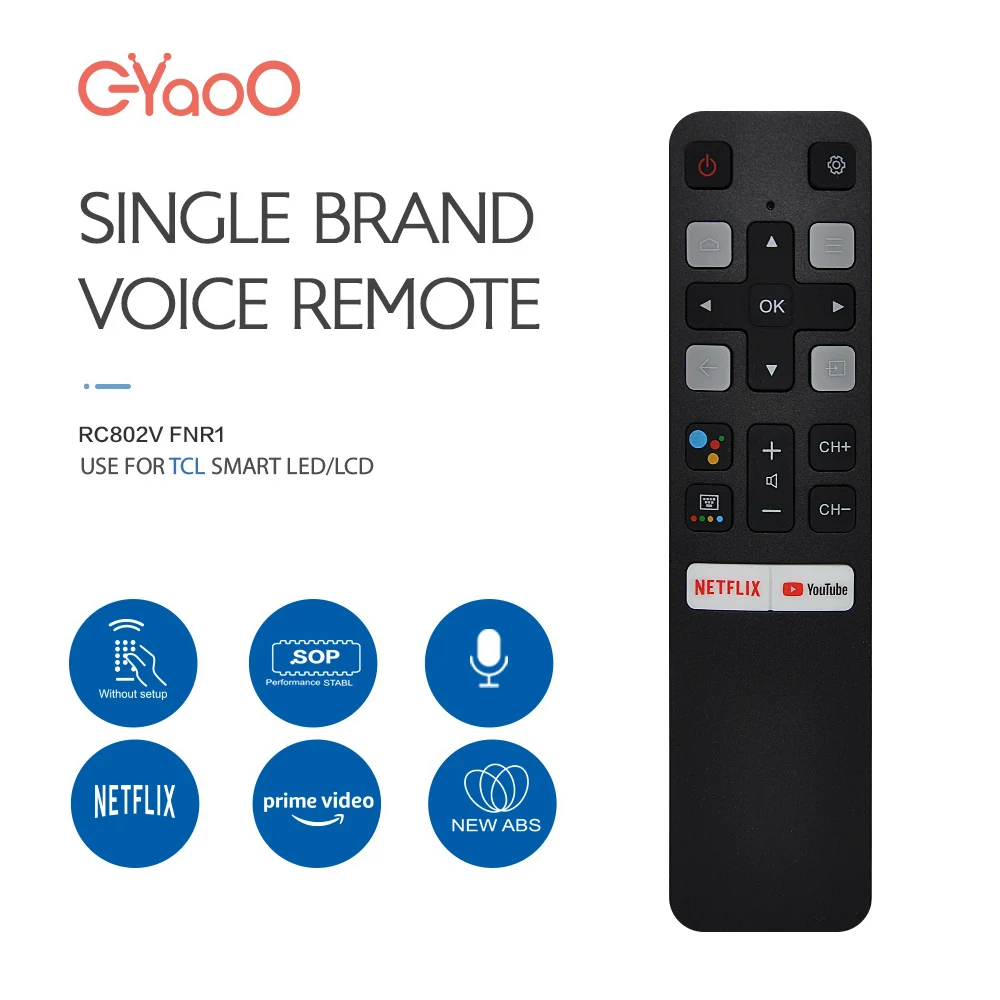 

RC802V FNR1 голосовой пульт дистанционного управления для телевизора для TCL RC802V FUR6 40S6800 49S6500 55EP680 замена RC802V FMR1