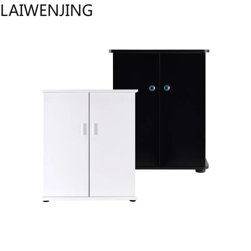 

HLZ fish tank wooden floor cabinet aquarium storage cabinet black and white 32/38/52/62/82/100/120CM