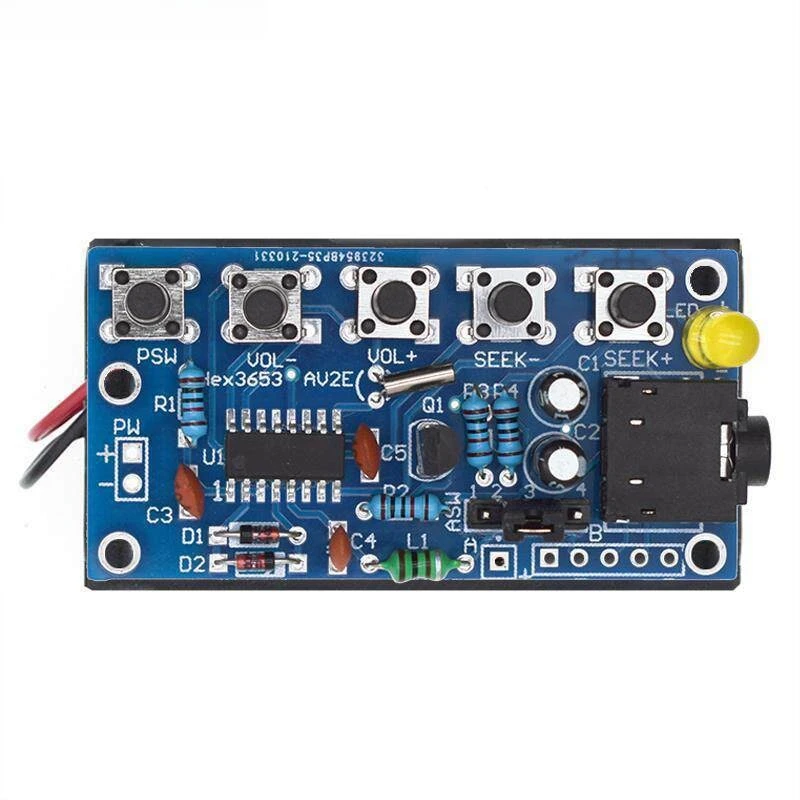 DIY Electronic Kit Wireless Stereo FM Radio Receiver Module PCB 76MHz-108MHz