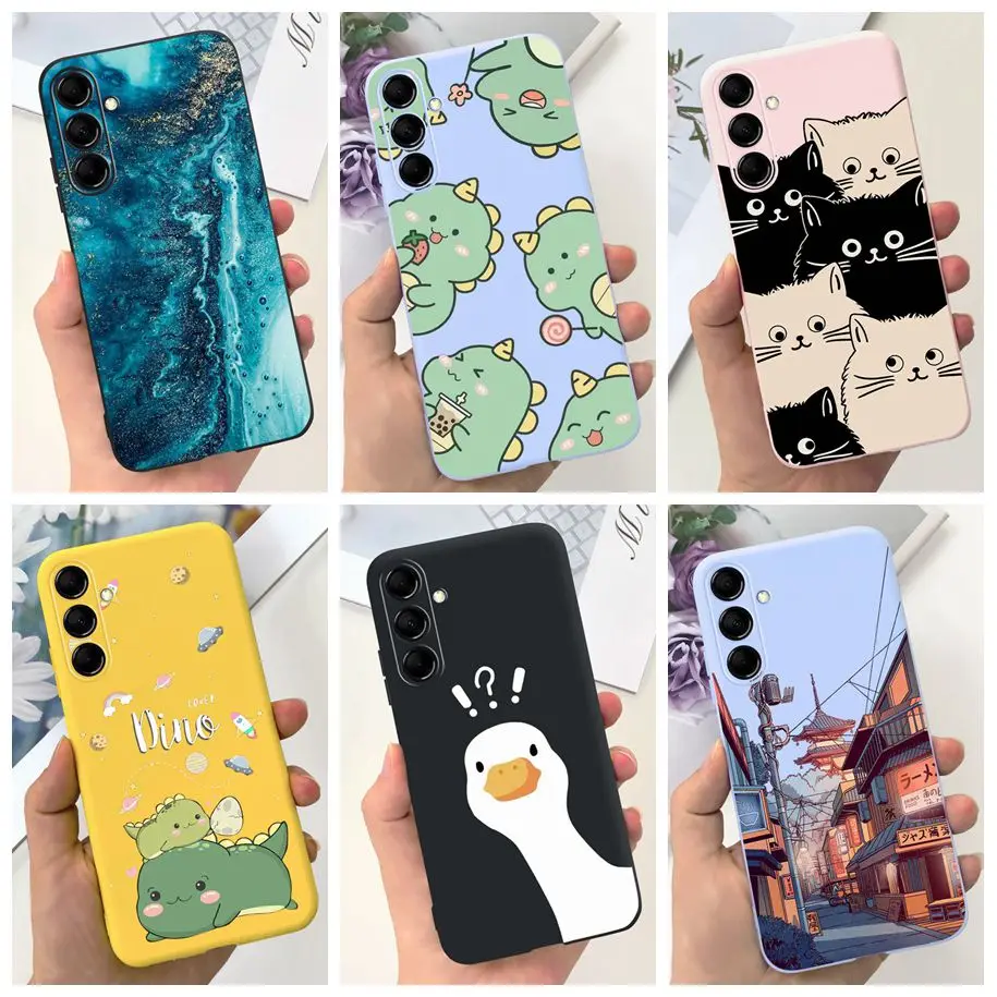 For Samsung Galaxy M14 M54 Case SM-M146B SM-M546B Cover Cute Duck Dinosaur Soft Silicone Phone Case For For Samsung M34 5G Coque