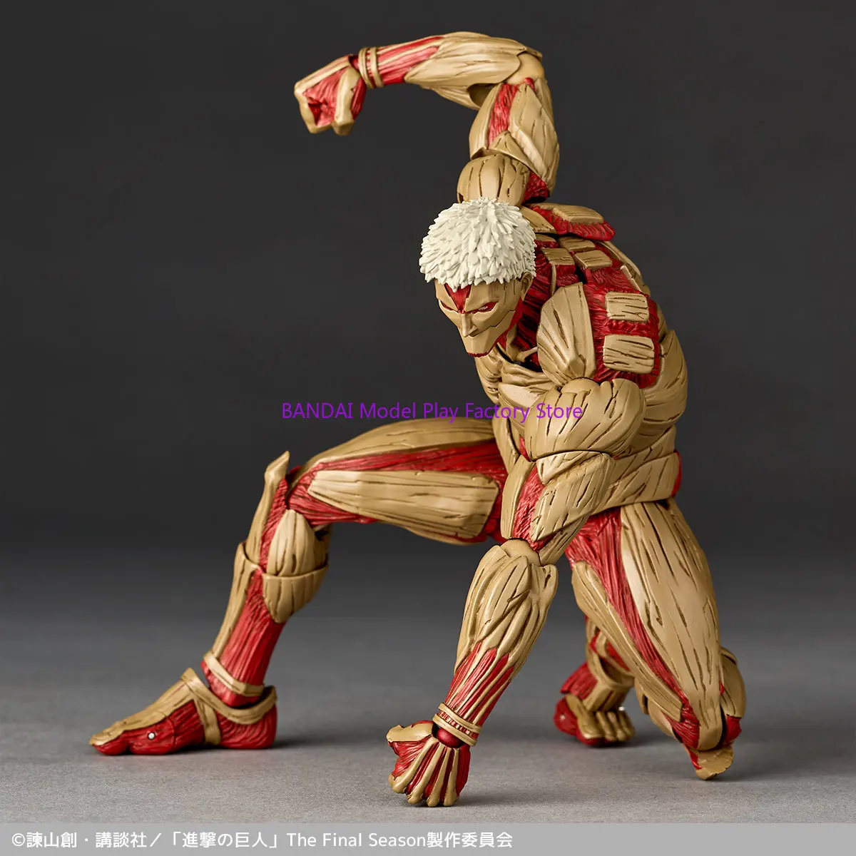 Kaiyodo Ataque a los Titanes Increíble Yamaguchi Revoltech NR069 El Titan Blindado Reiner Braun Figura de Acción Anime Modelo