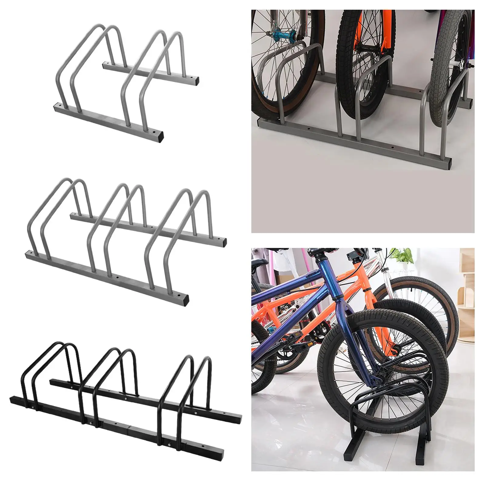 

Bike Floor Rack Parking Stand Holder Freestanding Rack Garage Garden Bicycle Folding Bikes Cycling Accessories Space Saving