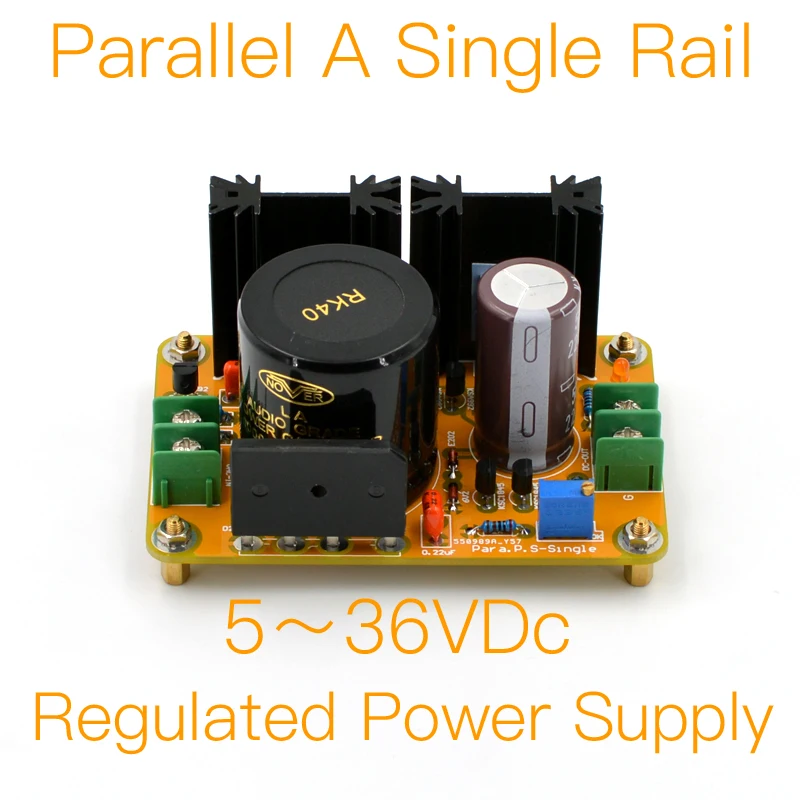 MOFI- Fully Discrete Parallel A Regulated Power Supply (Single Rail5V ～36V) DIY KIT & Finished Board