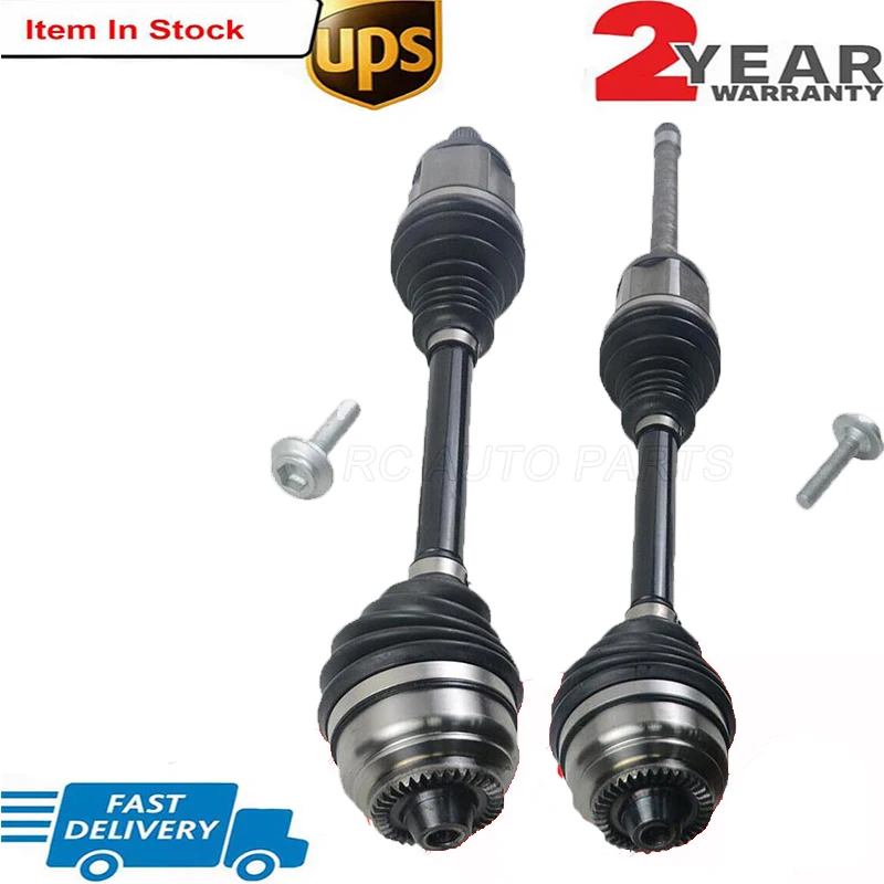 C8 Pair Left Right Front CV Joint Drive Shaft Output Shaft For BMW X3 F25 X4 F26 20d 28d 30d 35d xDrive 31607619657 31607619658