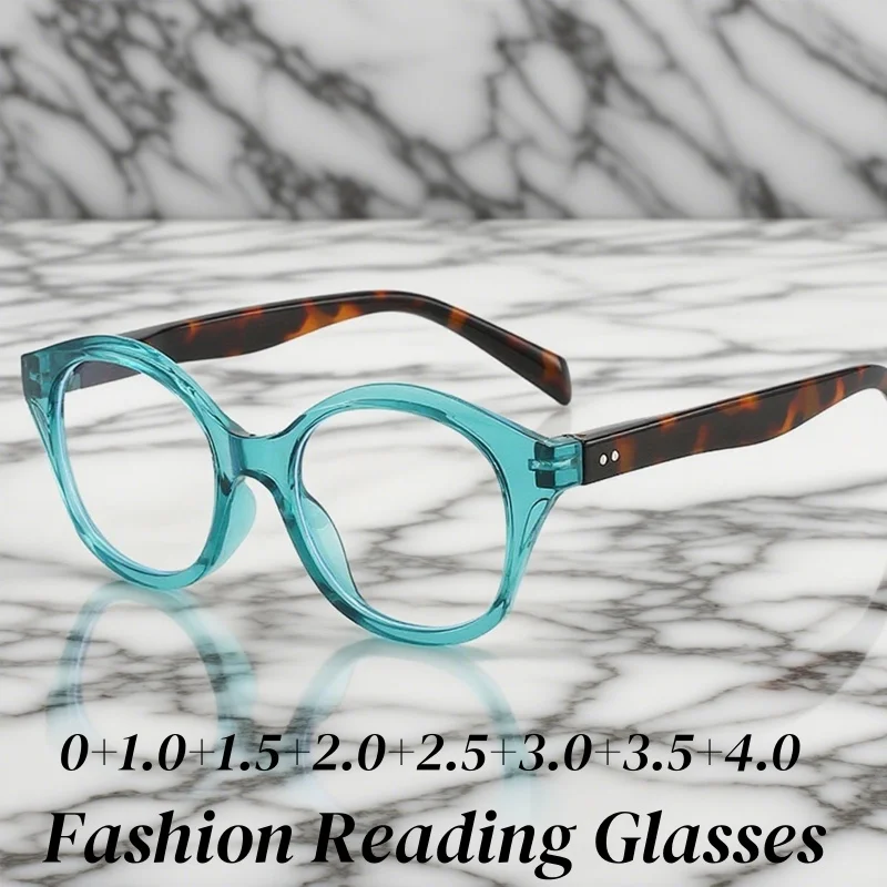 

New Trend Women Reading Glasses Popular High Definition Far Sight Eyeglasses Men Oval Frame Presbyopia Eyewear for Ladies