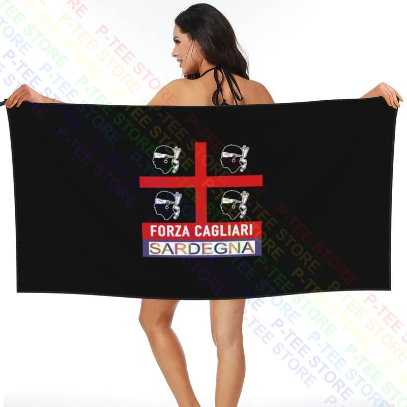 Ultras Cagliari Sardegna Quattro Mori Quick dry Towel For Gym Non-linting For Bathroom