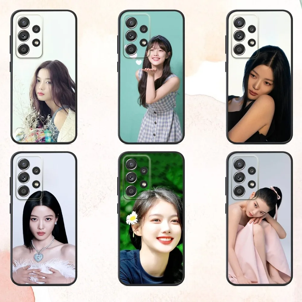 

Actor K-Kim yoo jung Phone Case For Samsung S25,S24,S21,S22,S23,S30,Ultra,S20,Plus,Fe,Lite,Note,10,9,5G Black Cover