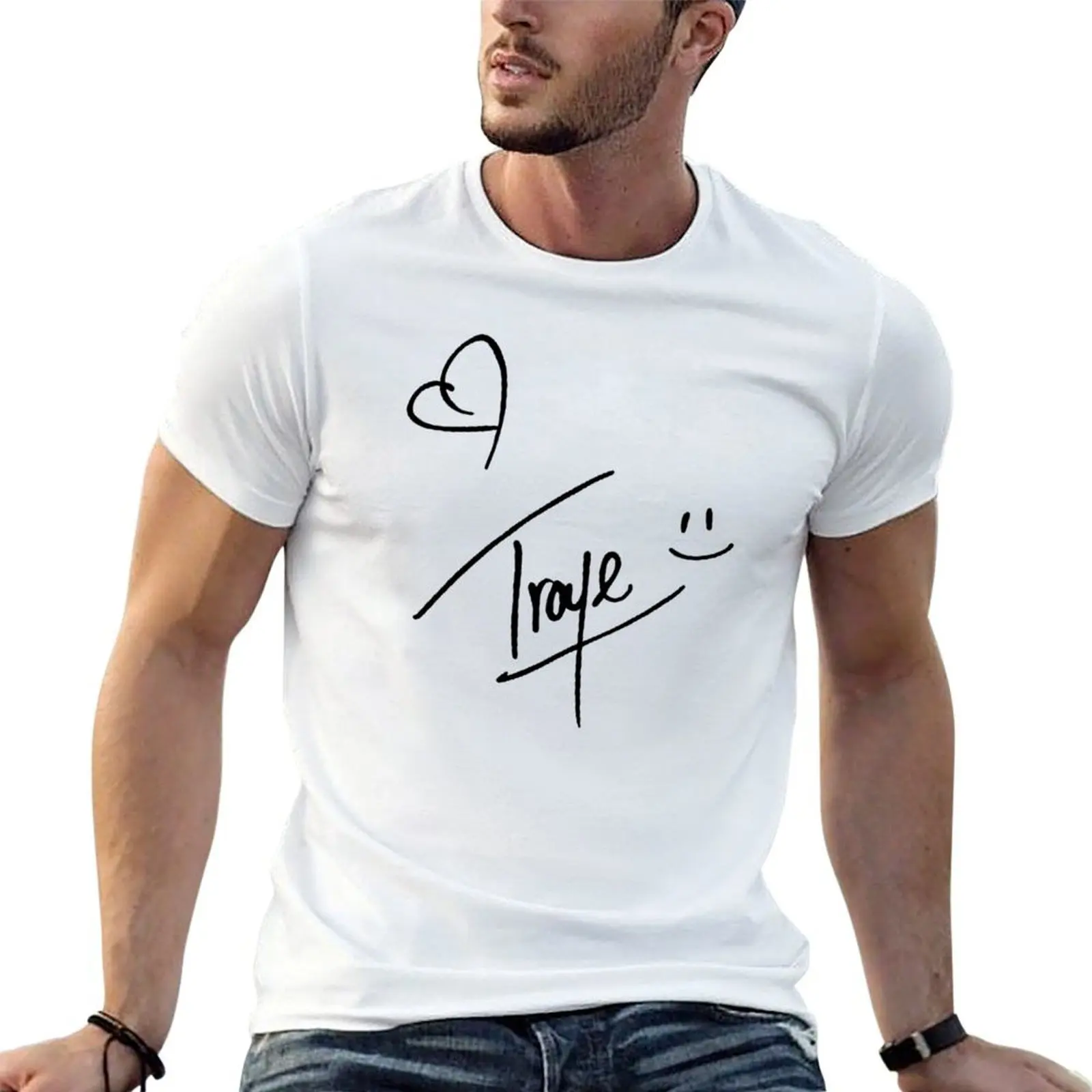 

TROYE SIGNATURE T-Shirt t shirt personalised t shirt men 100% cotton luxury brand graphic t shirts for man T-Shirt