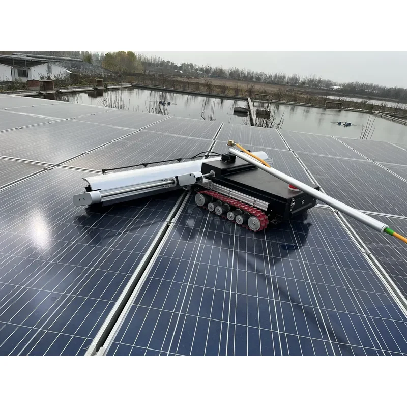 Solar Panel Cleaning Robot 24V Lithium Battery Automatic Operation Simple Use High Quality 1 Year Warranty