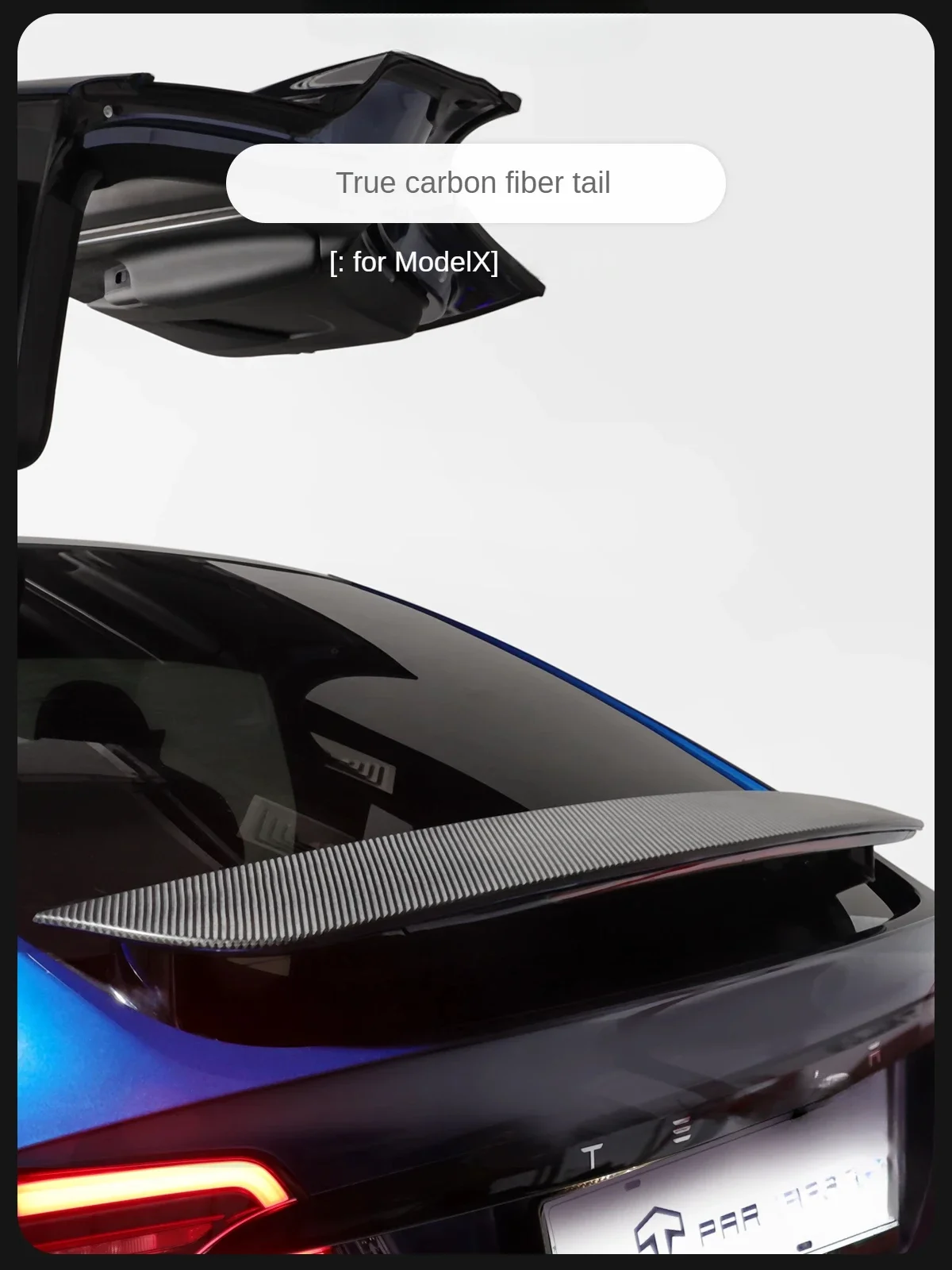 Suitable for Tesla ModelX/S True Carbon Fiber Rear Mirror Side Camera Cover Modification Accessories