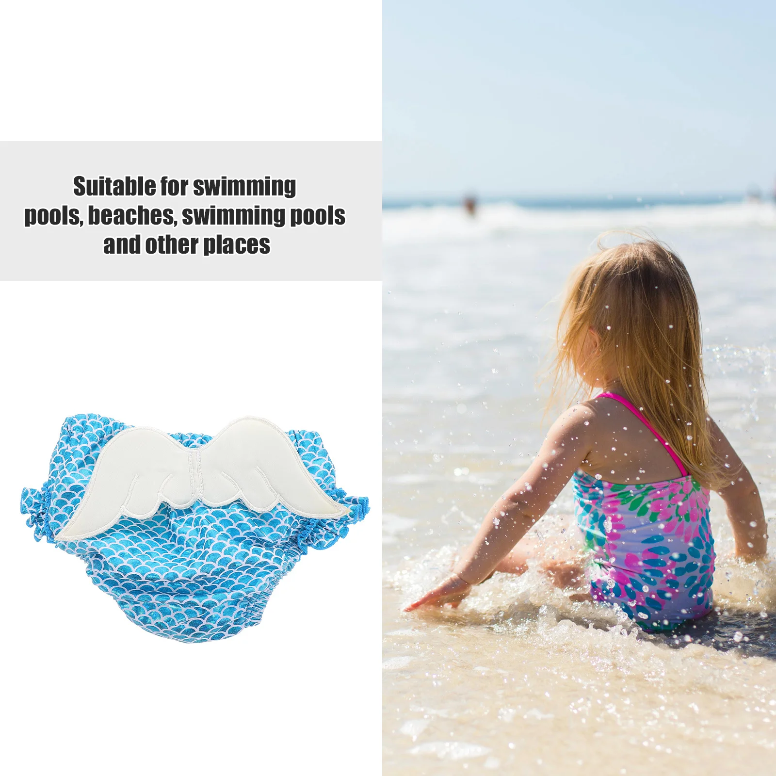 

Baby Toddler Adjustable Waterproof Swim Diaper Leakproof Reusable Swimming Pant for Pools Beach Swim Training Baby Diapers