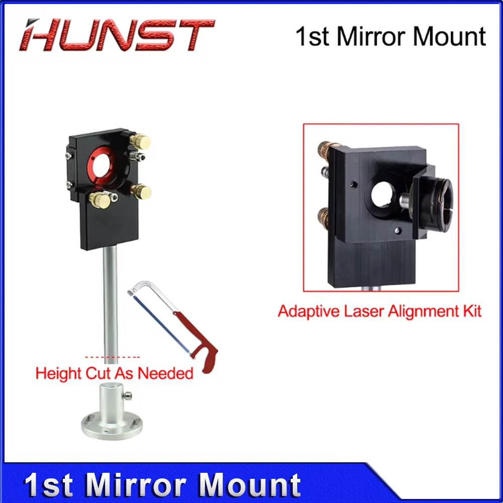 Hunst Co2 Laser First Reflection Dia 25mm Mirror Mount Support Integrative Holder for Laser Engraving Cutting Machine