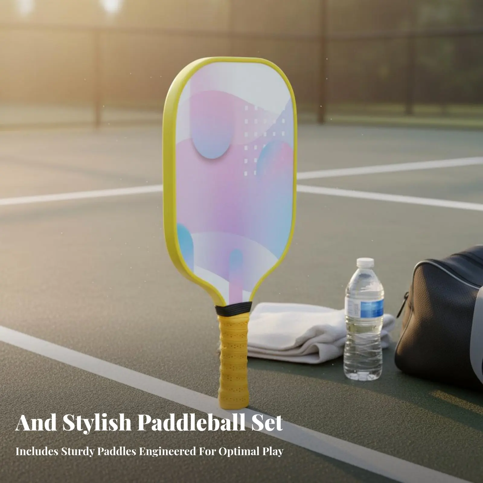 

Ракетка для пиклбола с шестигранным внутренним каркасом и амортизацией, впитывающая пот рукоятка