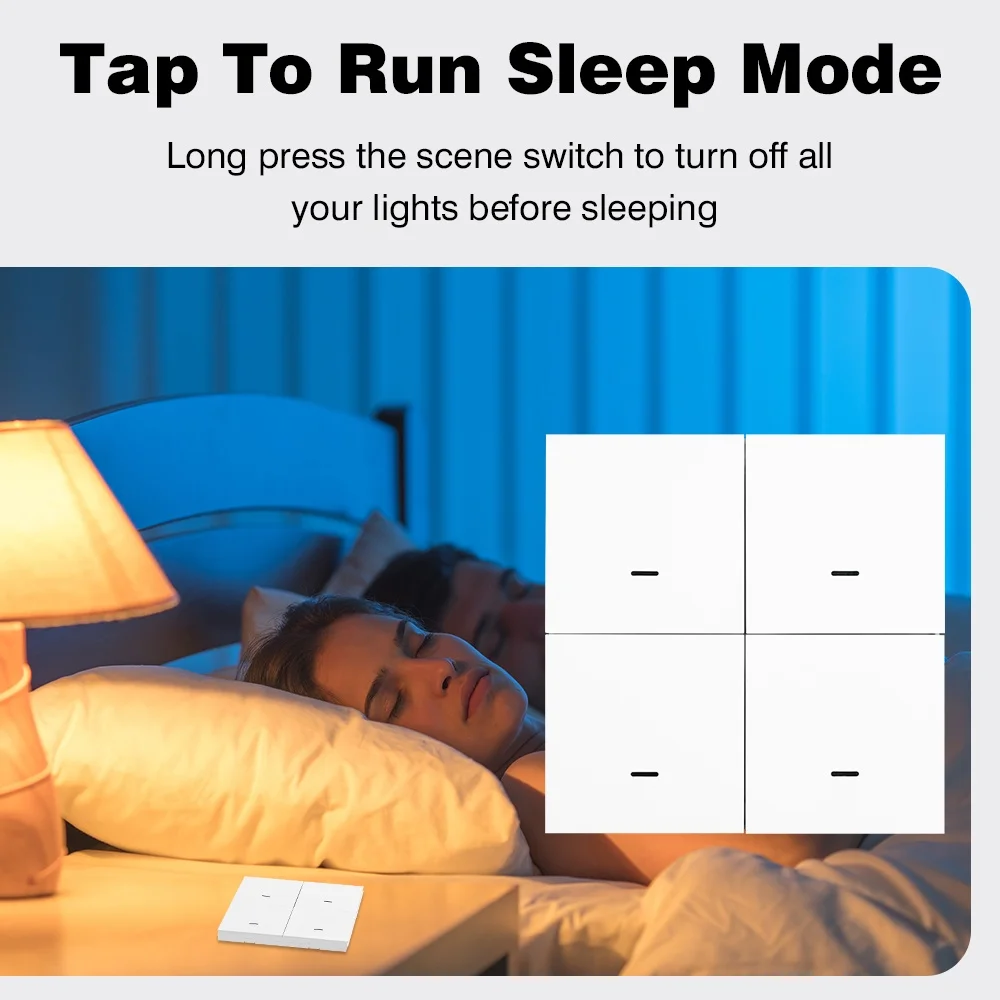 زيجبي الذكية المشهد التبديل 4 عصابة 12 طرق المنزل الذكي دفع زر تحكم عن بعد أتمتة السيناريو لأجهزة تويا الذكية #4